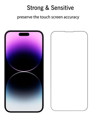 Protector De Cristal Templado Para iPhone 14 Y 14 Pro