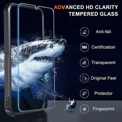 Carcasa Samsung Galaxy S25 Fe Con Protector De Pantalla Negro