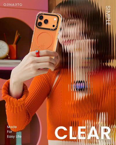 Funda Ornarto Air Para iPhone Pro Max Naranja