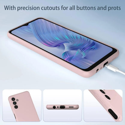 Funda Para Galaxy A13 5g, Silicona Líquida, Delgada, Suave Rosa Claro