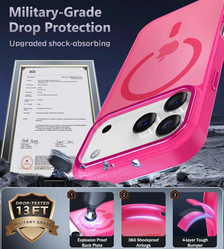 Funda Magnética Para iPhone 17 Pro Rosa
