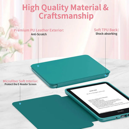 Funda Para Kindle 6 Pulgadas 2024 Y 2022 (11 Gen) Verde Esmeralda