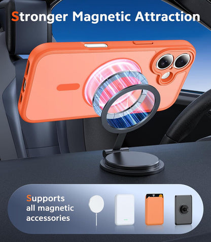 Funda Transparente Para iPhone 16 Naranja