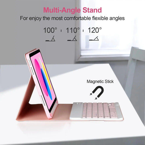 Funda Con Teclado Bluetooth Para iPad 11/10th Gen