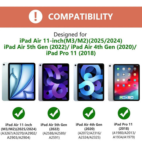 Funda Con Teclado Para iPad Air 11'' 2025/2024