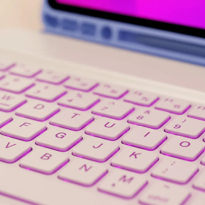 Funda Con Teclado Para Samsung Galaxy Tab S10 Fe (10,9 PuLG) Violeta