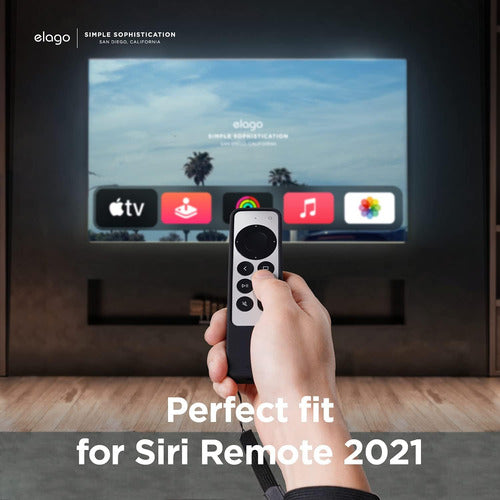 Funda Elago R1 Para Siri Remote Apple Tv 4k 3rd & 2nd  Gen Negro