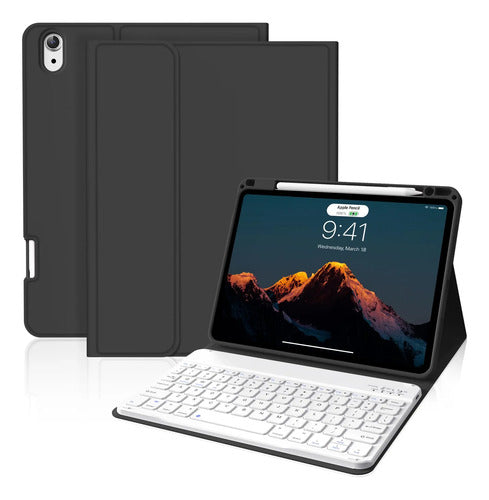 Funda Con Teclado Para iPad Air Gen 11 Negro