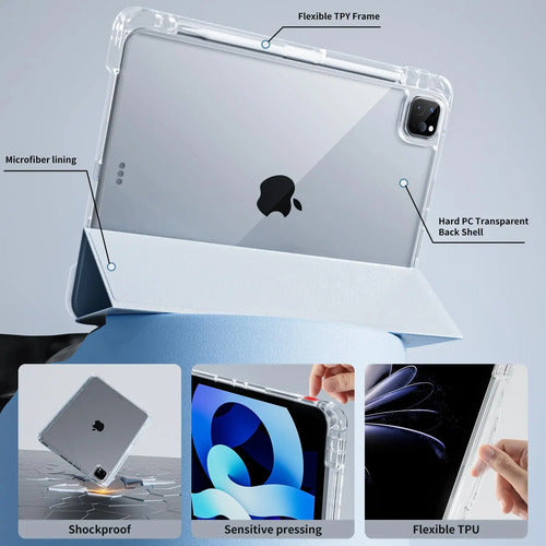 Funda iPad Air 4/5/6/7 (10,9 /11) Y iPad Pro 11  (2024) Celeste