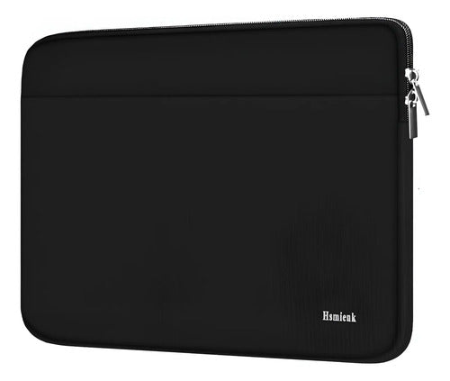 Funda Para Laptop Hsmienk 15.6 Pulgadas, Negra Con Bolsil... Negro