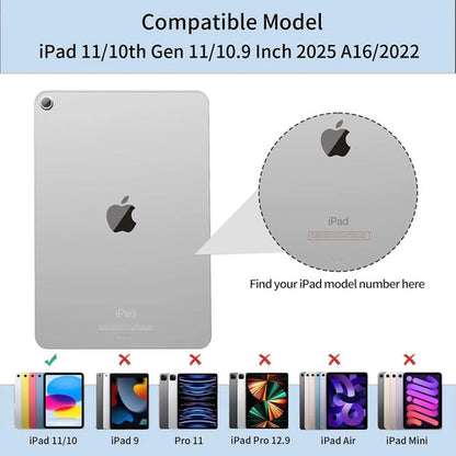 Funda Con Teclado Para iPad (a16) 11th/10th Gen (11/10.9) Gris