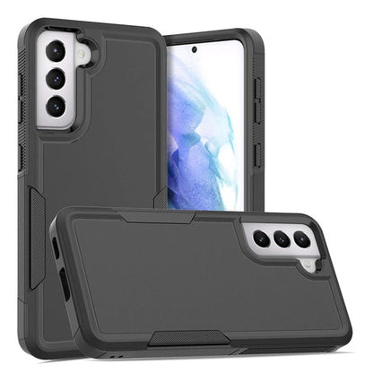 Funda Protectora Samsung Galaxy S21 5g Doble Capa Antigolpes Negro Liso