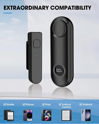 Girador De Páginas Con Control Remoto Para Kindle Paperwhite Negro