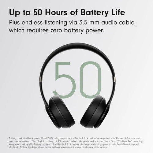 Beats Solo 4: Auriculares Bluetooth Ultraligeros En Negro... Color