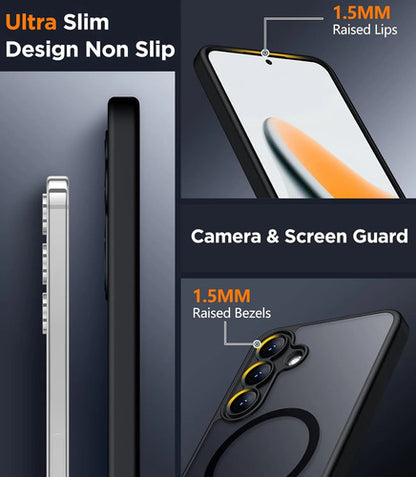 Funda Magnética Para Samsung Galaxy S25 Fe Negro