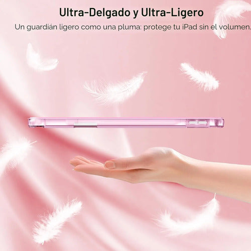 Funda Hybrid Slim Para iPad Air 11' M3/m2, 5ta/4ta. Rosa Chicle
