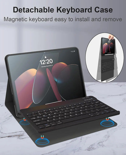 Funda Con Teclado Para iPad (a16) 11th/10th Gen (11/10.9) Negro