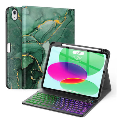 Funda Con Teclado Para iPad (a16) 11th/10th Gen Verde Lima