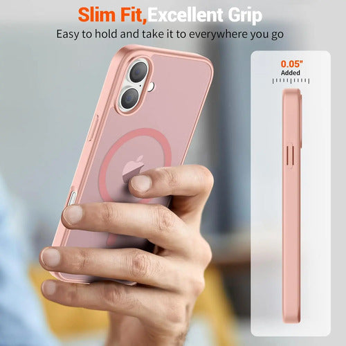 Funda Magnética Supfine Para iPhone 16 Rosa