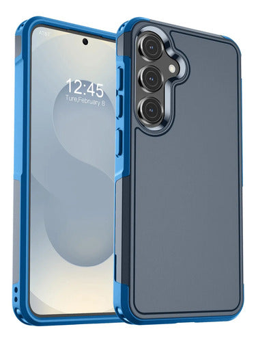 Funda Resistente Para Samsung Galaxy S25 Plus & S24 Plus Azul Oscuro
