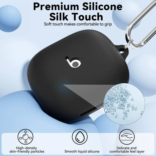 Funda De Silicona Para Powerbeats Pro 2 Con Kit Negro
