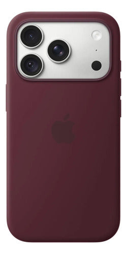 Funda De Silicona Magsafe Para iPhone 18 Pro Bordó