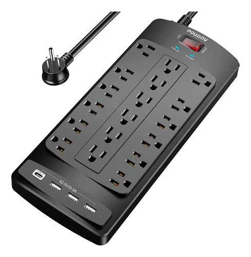 Regleta Inteligente 18 Tomas Y 4 Usb