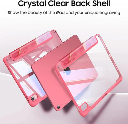 Funda Híbrida Delgada Para iPad Rosa