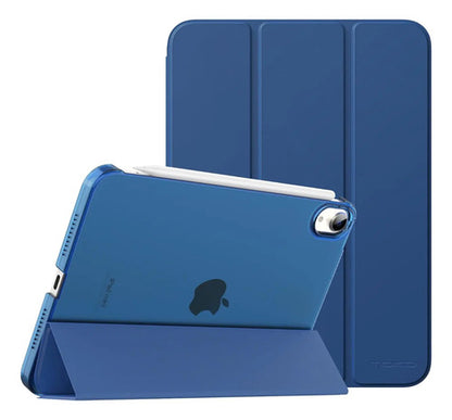 Funda Para iPad Mini 7 (a17 Pro) 2024 Y Mini 6 2021 Azul Acero