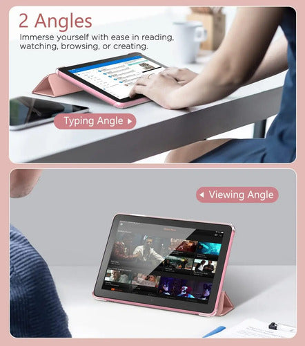 Funda Para Kindle Fire Hd 8 & 8 Plus, 8 Rosa