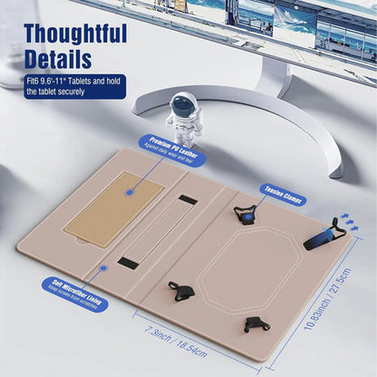 Funda Universal Para Tablet 10.1 Con Soporte Y Correa Terracota