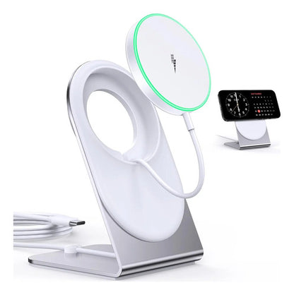 Cargador Inalámbrico Magnético Para iPhone Blanco