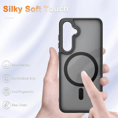 Funda Magnética Mate Para Samsung Galaxy S25+ Plus Negro
