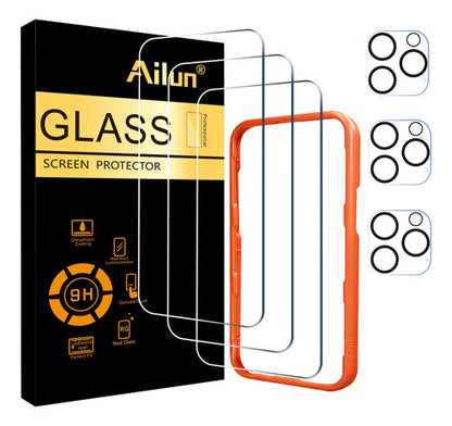 Ailun Conjunto Protector De Pantalla Y Lente Para iPhone ...