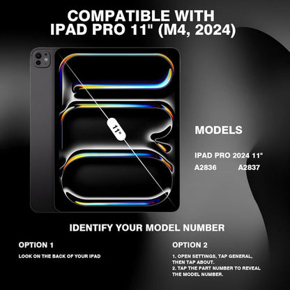 Funda Con Teclado Para iPad Pro 11-inch (m4) Negro