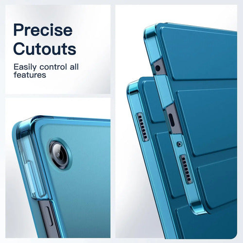 Funda Para Samsung Galaxy Tab A11 / Tab A9 Azul Petróleo