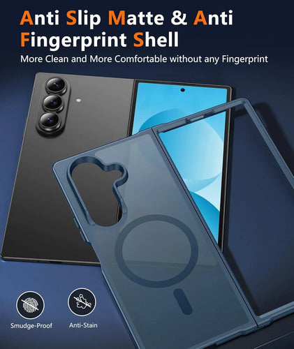 Funda Para Samsung Galaxy Z Fold 7 Azul Lisa