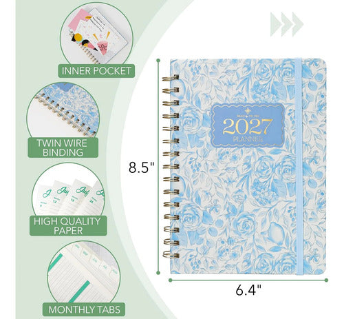 Agenda Mr. Pen 2027 Azul/floral 2027