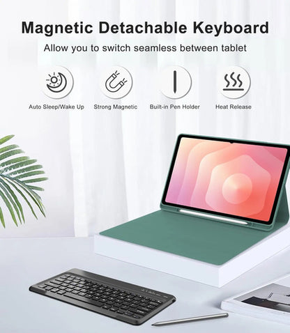Funda Con Teclado Para Samsung Galaxy Tab S11 Ultra Verde