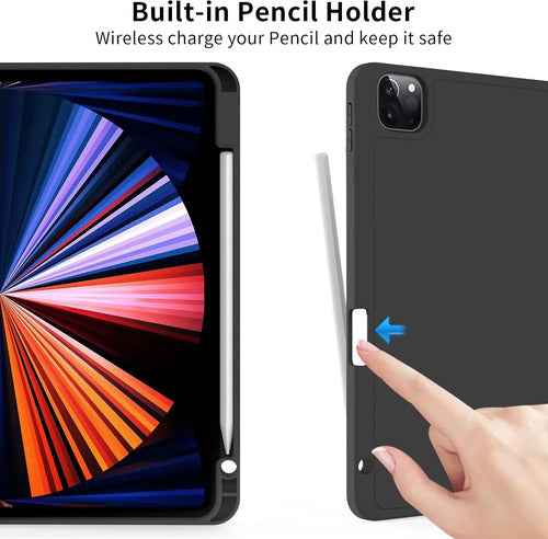 Funda Para iPad Pro 11'' Con Soporte Para Lápiz Negro