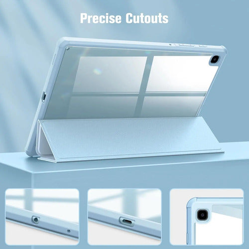 Funda Híbrida Slim Para Samsung Galaxy Tab S6 Lite Celeste
