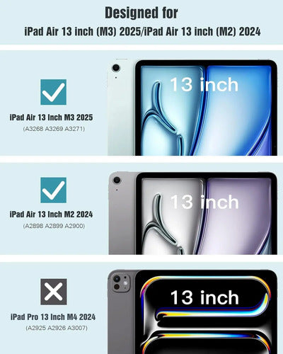 Funda Timovo Para iPad Air 13'' M3/m2-2025/2024, Transpar... Transparente