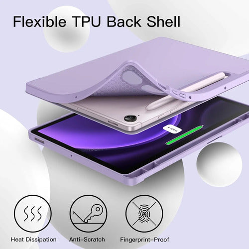 Funda Para Samsung Galaxy Tab S10 Lite / S10 Fe Lila Lisa