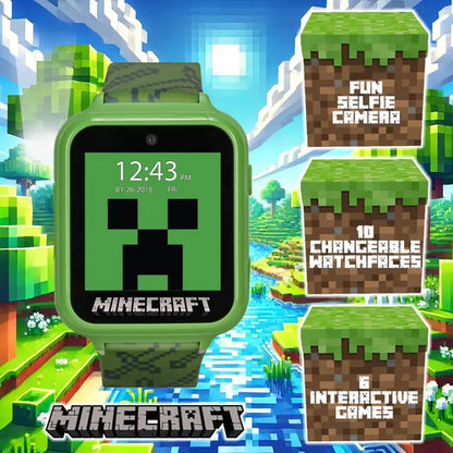 Reloj Inteligente Minecraft Para Niños Con Pantalla Táctil