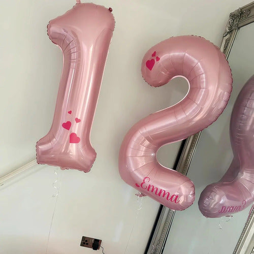 Globos Número 16 Rosa Pastel, 40 Pulgadas, Autoinflables,... Rosa Pálido