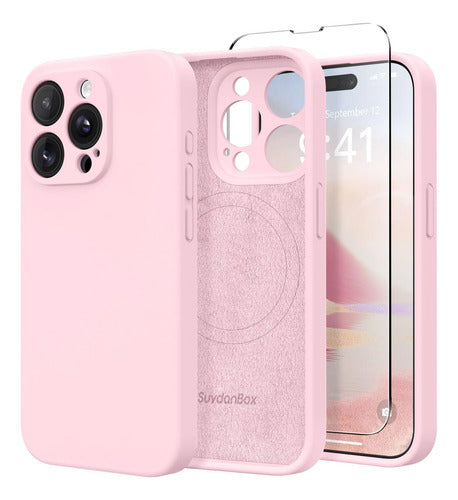 Funda Magnética Para iPhone 14 Pro Rosa