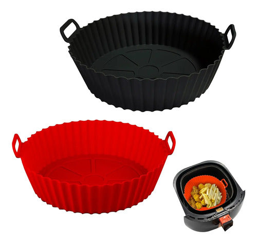 Bandejas De Silicona Para Freidora De Aire, Reutilizables