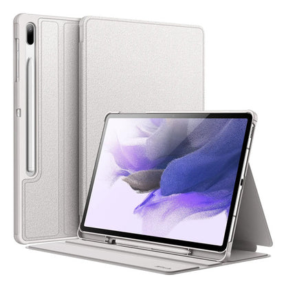 Funda Jetech Para Samsung Galaxy Tab S8/s7 Con Soporte S Pen Plateado Lisa