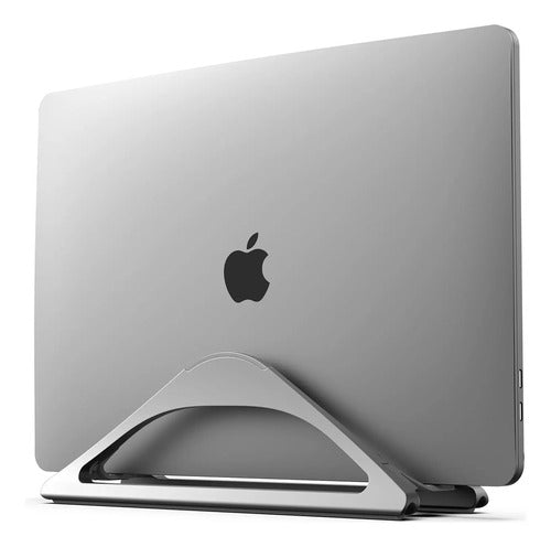 Soporte Vertical Ajustable Para Laptop Gris