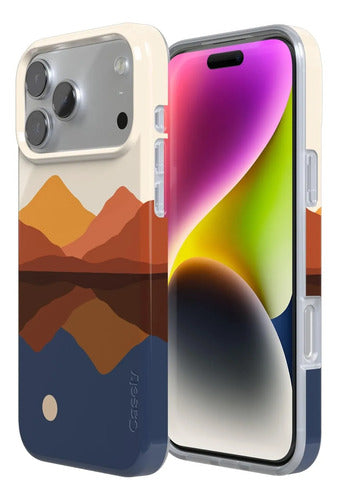 Funda Casely Para iPhone 17 Pro Opposites Attract | Day & Night Colorblock Mt.